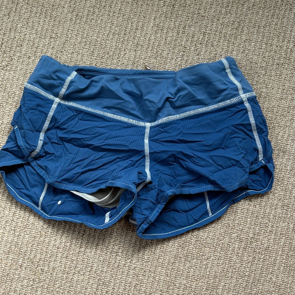 lululemon athletica Navy Blue Athletic Shorts customized very rare